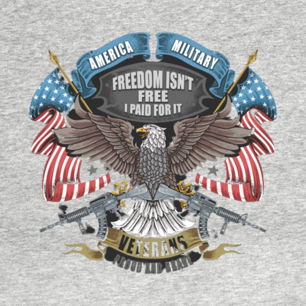 USA Patriotic Veteran Freedom Fighter by Graffix